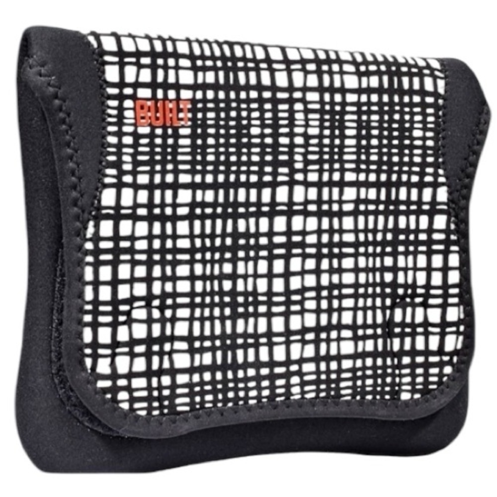 Built Tablet Sleeve Black and White Artistic with Criss-Cross Pattern